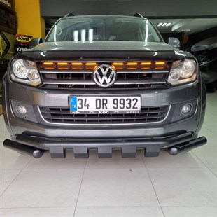 Volkswagen Amarok Ön Tampon Koruma Demiri (Siyah PST24)
