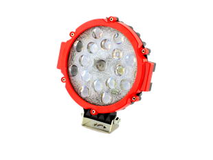 Yuvarlak LED (Kırmızı Çerçeve 51w 17 LED Bar Beyaz)